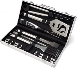 Cuisinart Deluxe 20-Piece Stainless Steel BBQ Tools Set