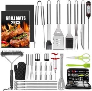 Taimasi 34Pcs BBQ Grill Accessories Tools Set