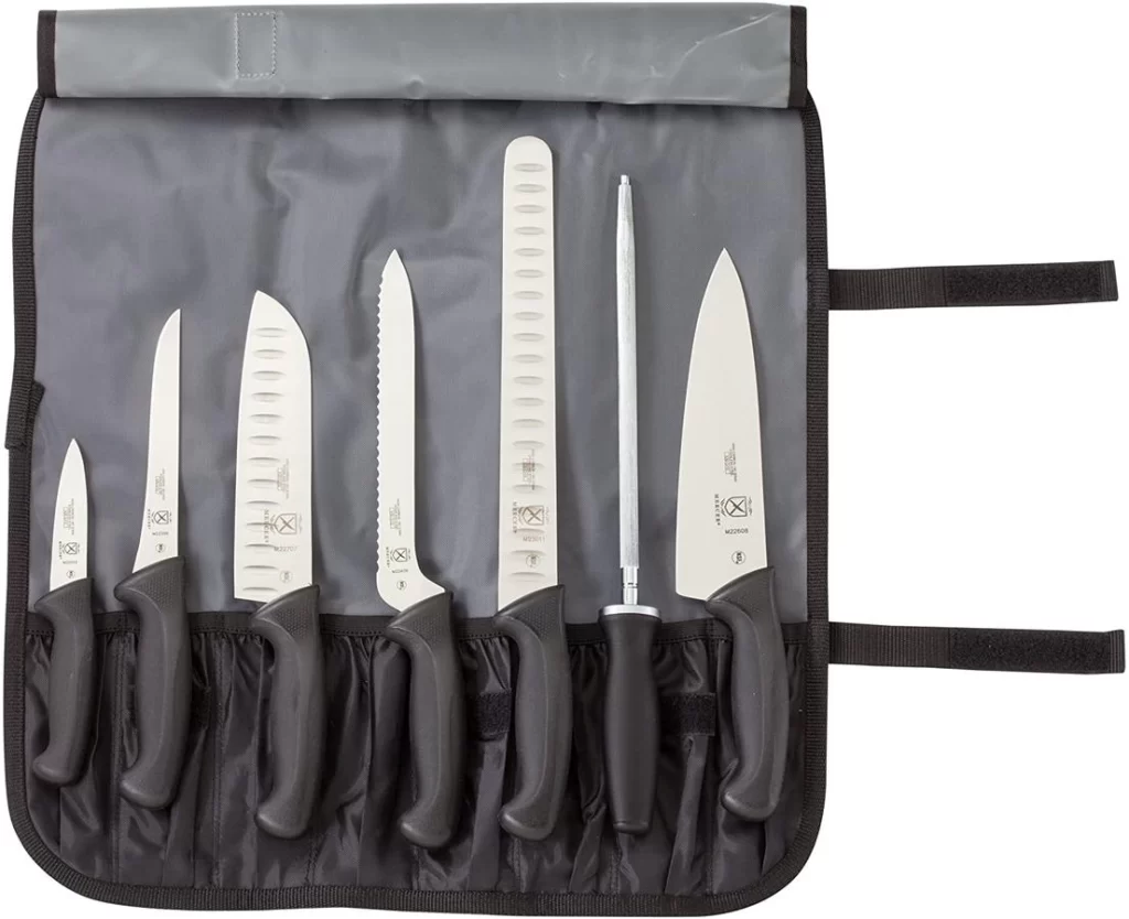 Mercer Culinary BBQ Smoker Knife Set Roll