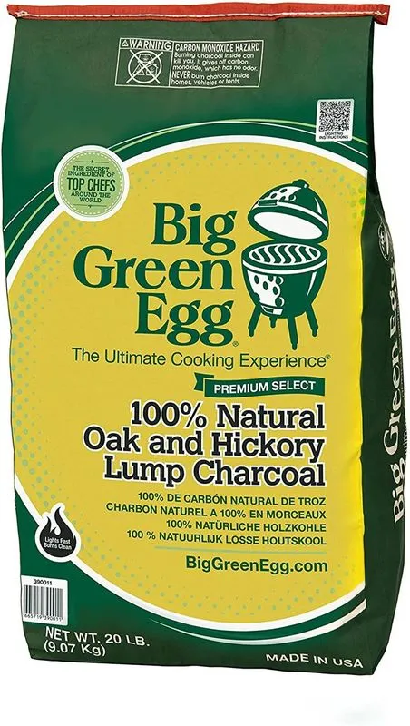 Big Green Egg Oak and Hickory Lump Charcoal for Grilling